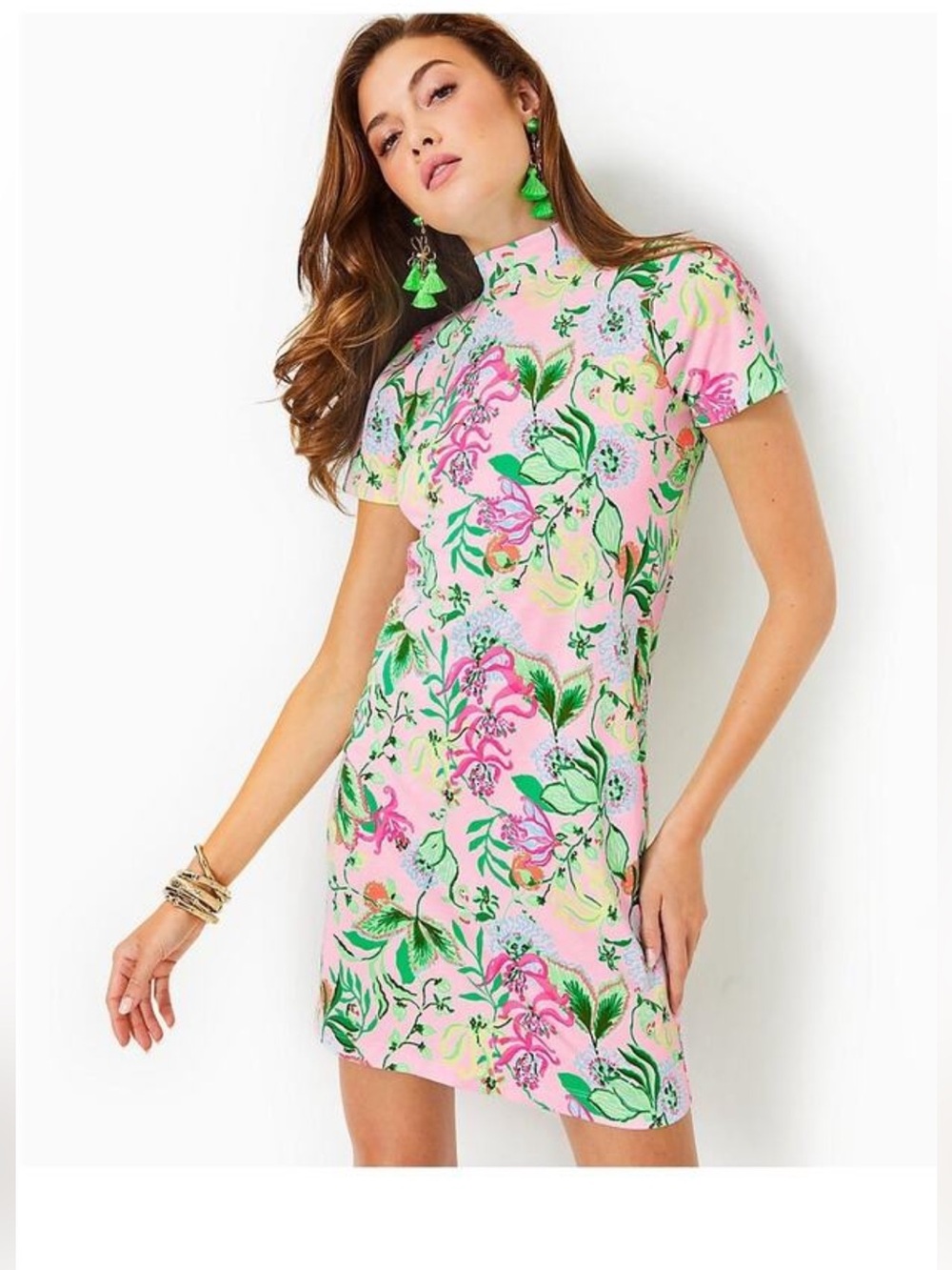 Lilly Pulitzer Hallie Pink Via Amore Spritzer size small in excellent condition - Picture 2 of 7